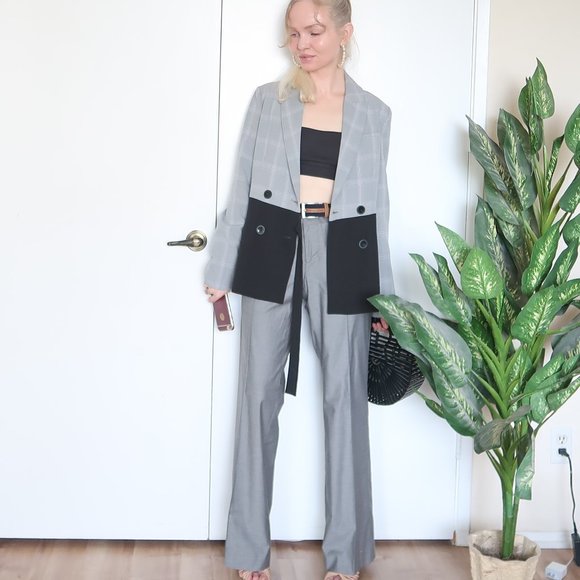 Banana Republic Pants - Banana Republic Grey Palazzo Pants / Trousers